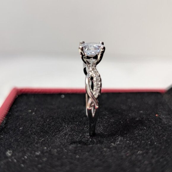 1.0 ct Moissanite Stone Ring with Papers Includes Sliding Adjustable Band - Picture 2 of 4